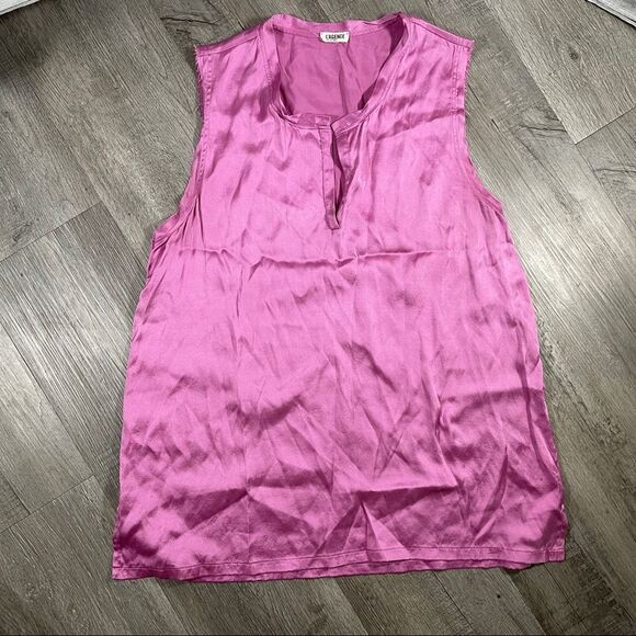 L'AGENCE Sleeveless Silk Blouse - Picture 1 of 9